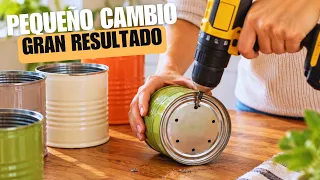 Convierte una Pared Vacía en un Jardín Vertical con Latas