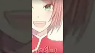 اجمل بنات انمي شعر وردي 