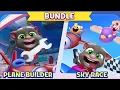 My Talking Tom 2 - New update - Bundle Plane Builder \u0026 Sky Race unlocked Gameplay Android ios 