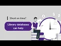 Choose library databases for college-level research