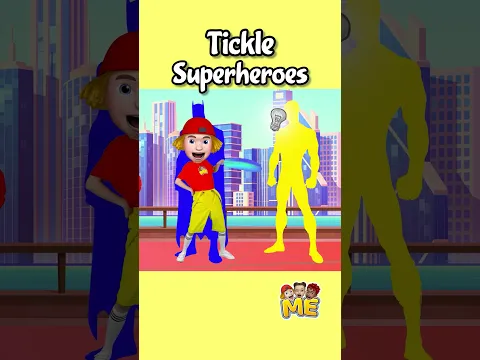 Tickle Superheroes 🦸♂️😆✨| Nursery Rhymes & Toddler Songs 🌈🎶 #shorts