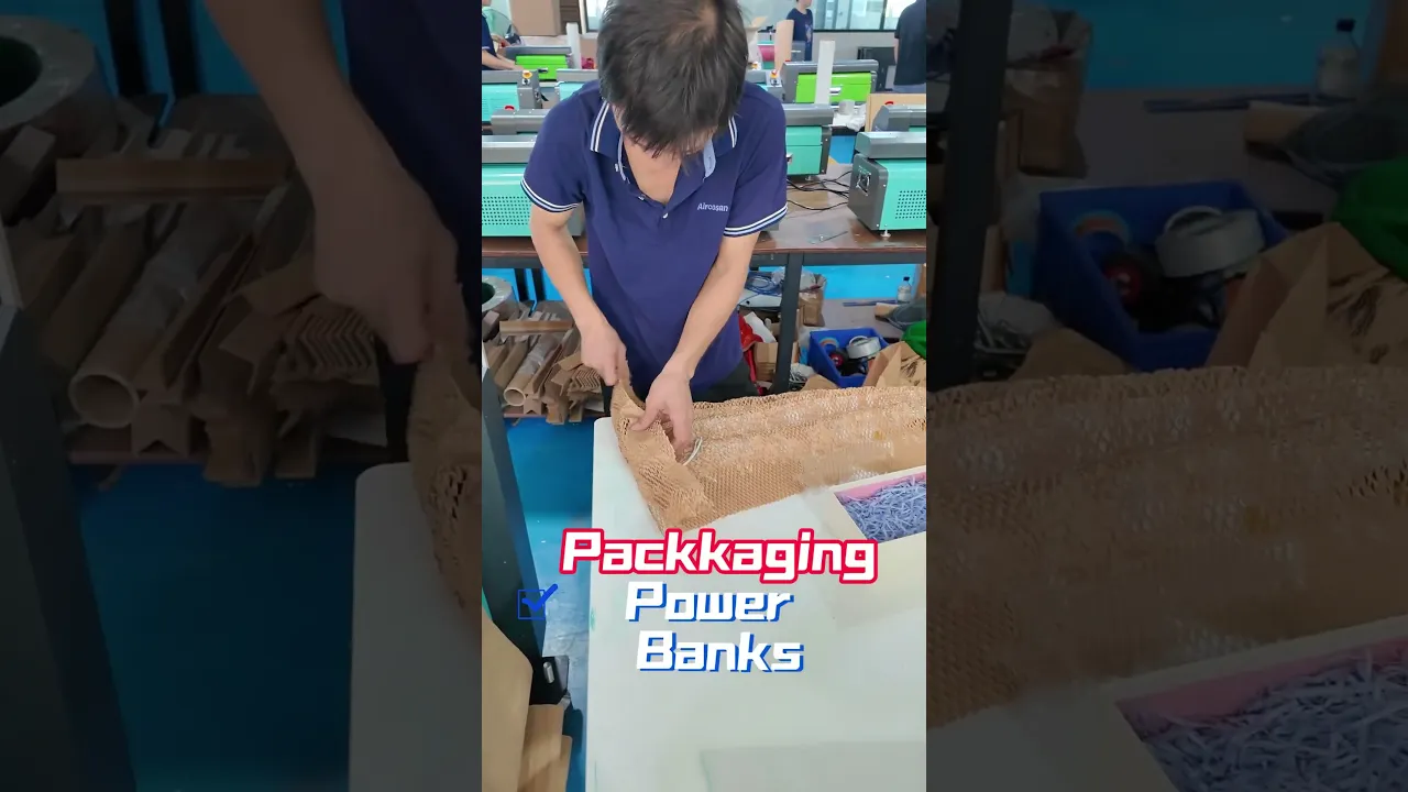 Honeycomb paper dispenser, auto-stretch paper for fast eco packing