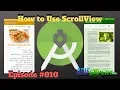 How to Use ScrollView in Android Studio Episode 010 Urdu Hindi