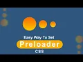 How To Make Website Preloader Design Using HTML CSS Only