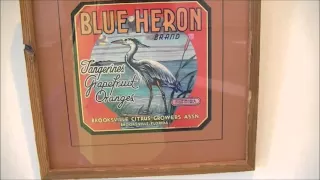 Bartow FL History Center Museum Citrus Crate Label Display