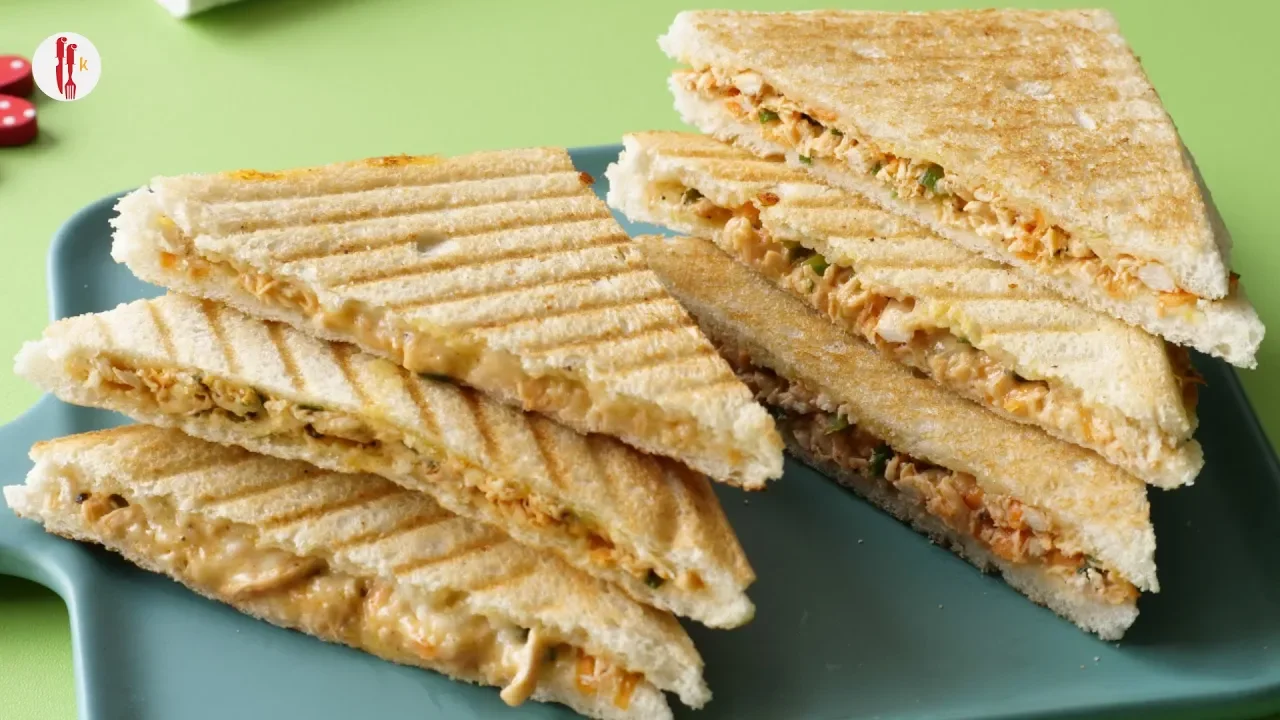 Grilled Buffalo Chicken Panini Sandwich by Food Fusion Kids