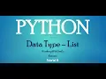 Tutorial 14 Lists in Python Programming Language
