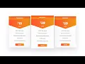 Responsive Pricing Table Design using HTML CSS Pricing Table Bootstrap 5