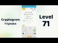 Cryptogram Tripledo Level 71 Solutions Logic Puzzle Game Mini Boss
