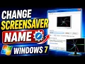 How to Change Screensaver Text in Windows 7 Change Screen Saver Name