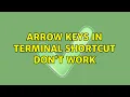 Ubuntu Arrow keys in Terminal shortcut don t work