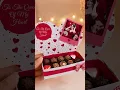 Printable DIY Heart Chocolate Box Personalized Printable Paper Craft Template Editable Canva