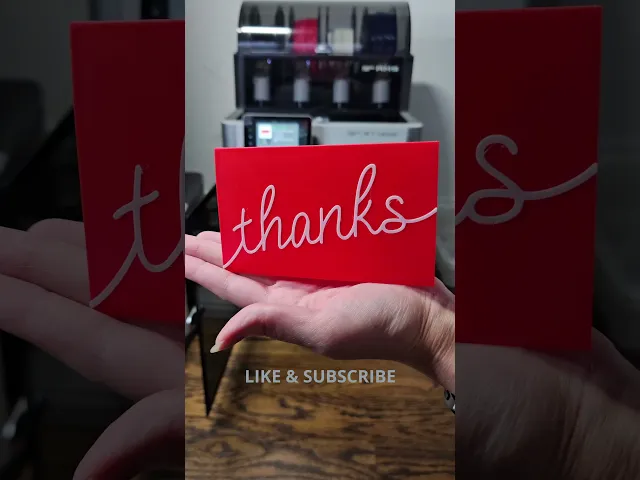"thanks" Gift Card Holder Folded Card 3"x5" | Thank you card | Greeting card | Appreciation / Tip video thumbnail