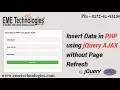 Insert Data In Database Using Ajax In Php EME Technologies