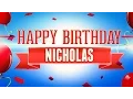 Happy Birt ay Nicholas