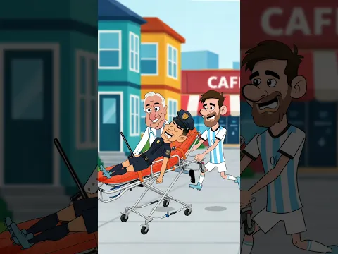 Messi saves Officer Ronaldo, Act of Kindness #animation
