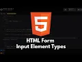 HTML Tutorial - HTML Input Types All HTML Input Types You Need To Know