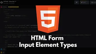 HTML Tutorial - HTML Input Types All HTML Input Types You Need To Know
