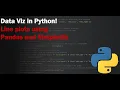 Data Visualization in PYTHON - Using PANDAS and MATPLOTLIB to create a line plot