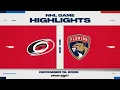 NHL Highlights | Hurricanes vs. Panthers - December 19, 2025