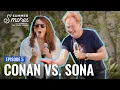 Download Lagu Conan \u0026 Sona Face Off In A Trash-Talking Game Of Cornhole | Conan O'Brien Needs A Friend