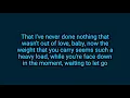 Nathaniel Rateliff & The Night Sweats - Face Down In The Moment (Lyrics)