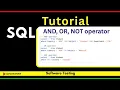 SQL Tutorial AND OR NOT Operator example