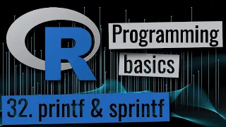 R programming - printf and sprintf