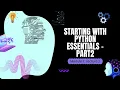 NLP Starting with Python Essentials Part2