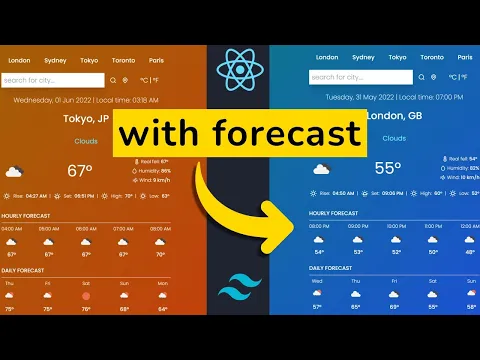 Build A Weather App With React JS Hourly And Daily Forecast