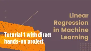 machine learning-linear regression Python direct hands-on project
