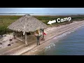 Camping In Island Tiki Hut
