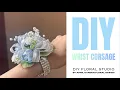 How to make a Prom Corsage Vintage Blue Rose