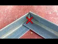 not many know 2 welder secrets make precision 90 degree joints on L angle iron