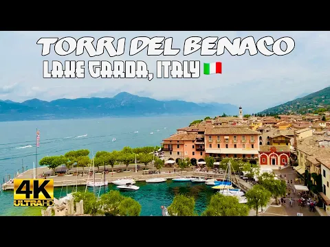 Download MP3 TORRI DEL BENACO LAKE GARDA ITALY | TOWN CENTER TO LAKEFRONT WALKING TOUR 4K UHD