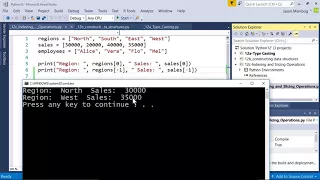 Indexing and Slicing Operations - MTA Introduction to Programming Using Python tutorial