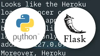 Python Flask Web API Heroku It runs locally but shows Application Error when deployed