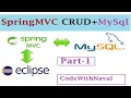 Using Spring C MySQL Hibernate JSP XML CRUD Step By Step PART-1 CodeWithNaval