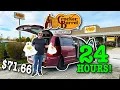 Eating at Cracker Barrel for 24 Hours Stealth Camping