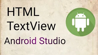 How to Implement HTML TextView In Android Studio HTML textview Busy Coder 2020