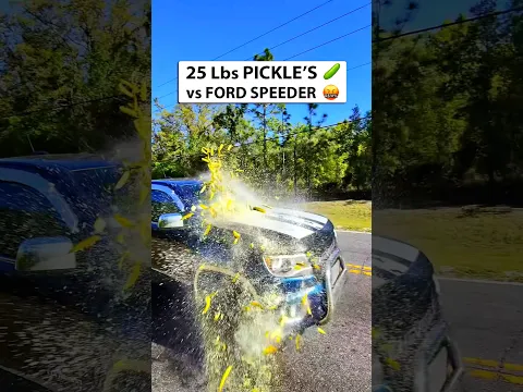 Throwing 1000 PICKLES 🥒 at CRAZY Speeder 😂