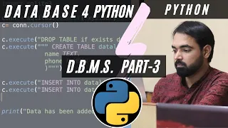 Data Base using Python SQLite in Python tutorial