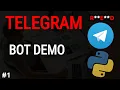 Python Telegram Bot Tutorial Demo and Intro 1 Python project