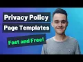 Download Lagu How to Create a Privacy Policy Page Free (Where to Get Templates \u0026 How to Install Them on a Website)