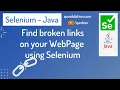 How to check broken links on your webpage using Selenium