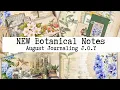 NEW Botanical notes collection August journaling J O Y