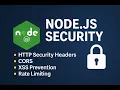 Node js Security Essentials Helmet CORS XSS Prevention More