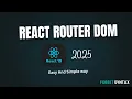 React Router Dom Easy Ways React page or route Navigation Routing - React 19 2025