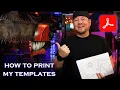 How to Print my Free PDF Templates Patterns - for Foam Cosplay Tutorials
