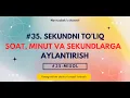 Flowgorithm Sekundni to liq soat minut va sekundga aylantirish